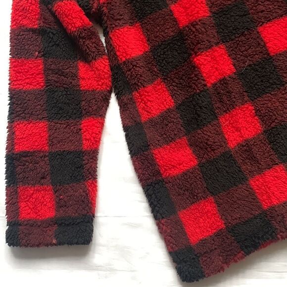 ⭐️nwt Les Umes Sherpa Fuzzy Fleece Collar Sweatshirt⭐️ - Picture 9 of 10